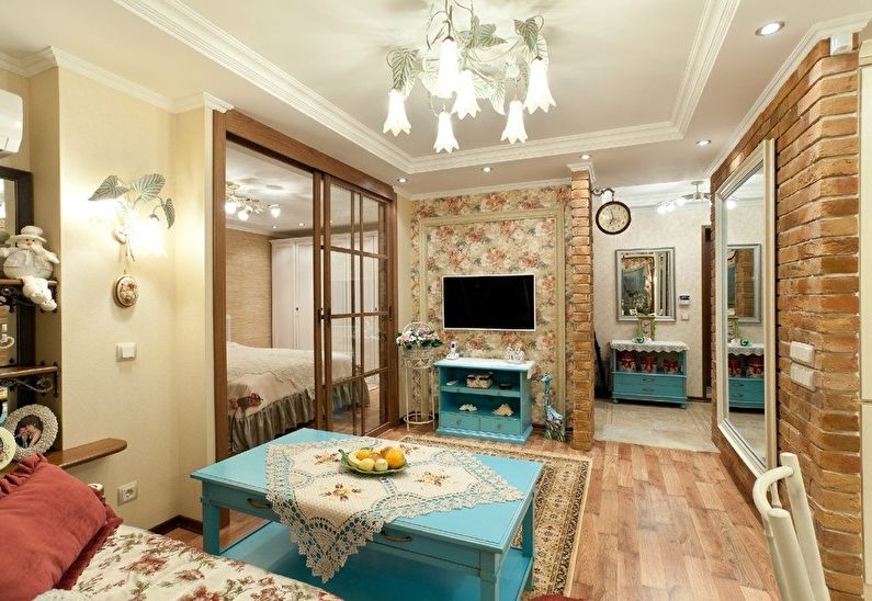 Living room in Provence style - Interior Design