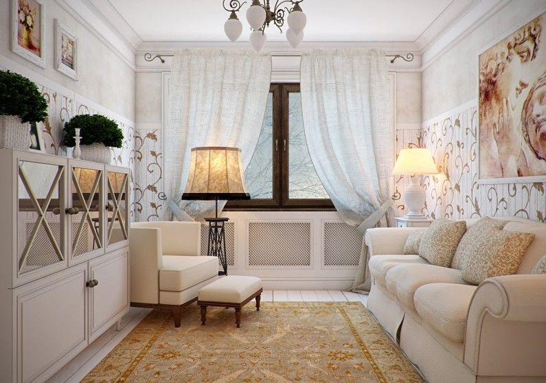 Living room in Provence style - Interior Design