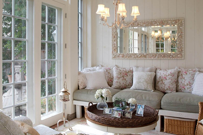 Living room in Provence style - Interior Design
