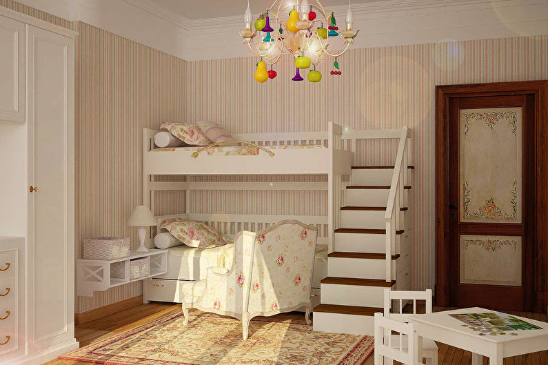 Children's room in Provence style - Interior Design