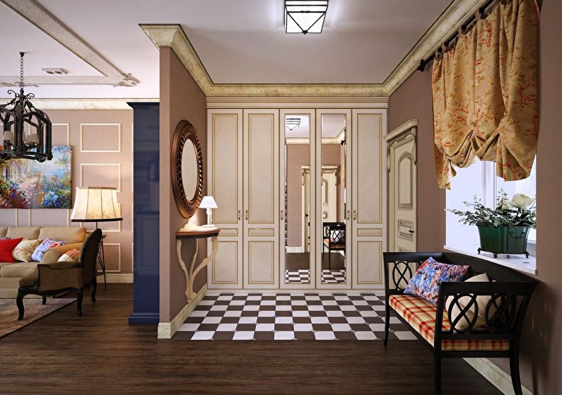 Hallway and corridor in Provence style - Interior Design
