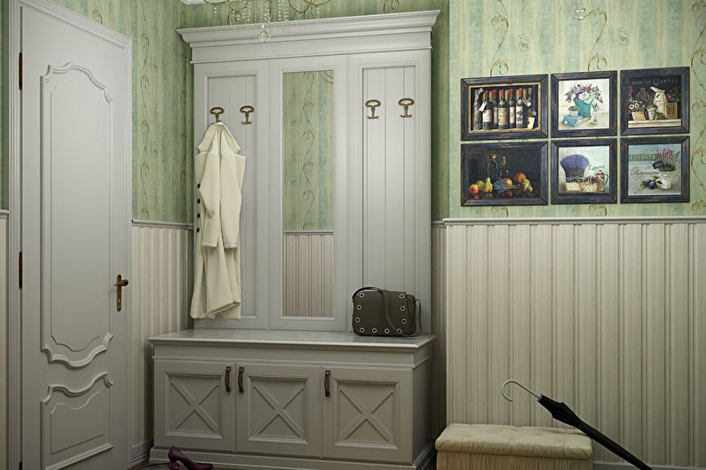 Hallway and corridor in Provence style - Interior Design