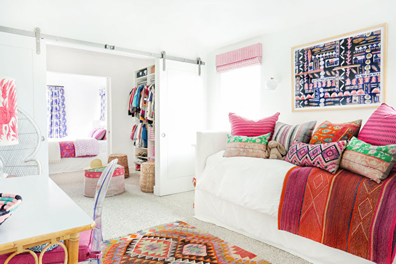 Room interior for two teenage girls