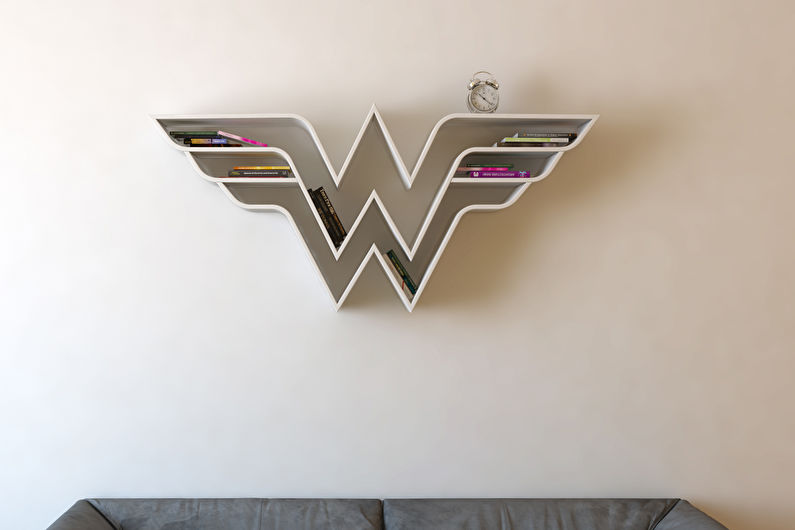 Plastic wall shelves