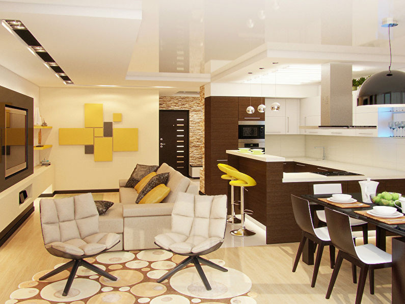 Design 3-room apartment, 90 m2 - photo 3