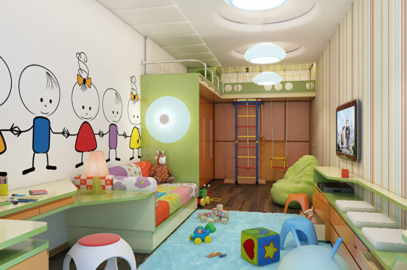 “Bright stripes”: Children’s for a child of 4 years old