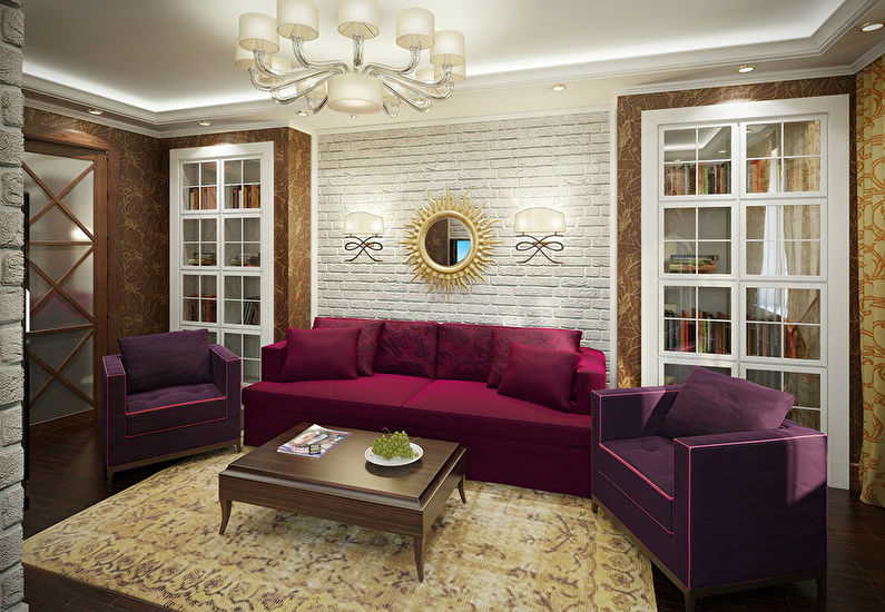 Design project of an apartment of 80 m2