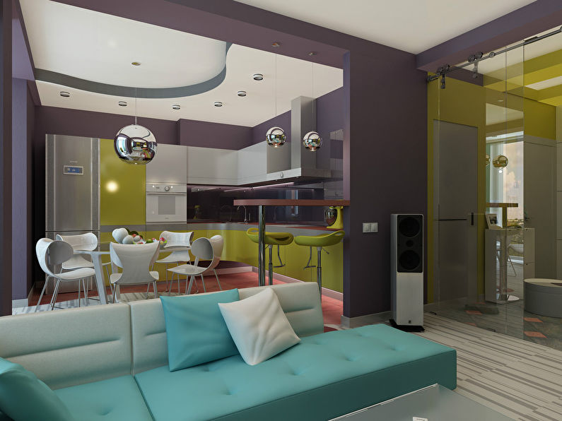 Disenyo ng apartment na 