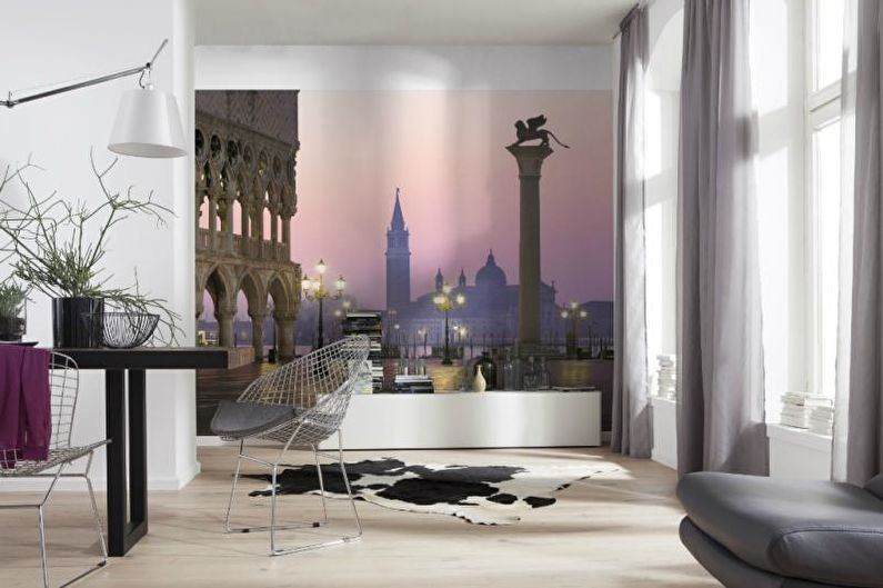 Wall mural in the interior - Views