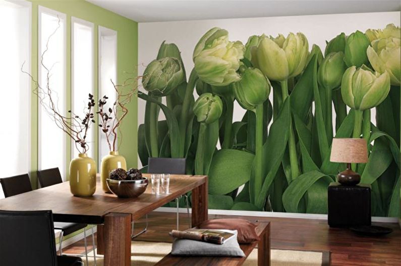 Wall mural in the interior - Pros and Cons