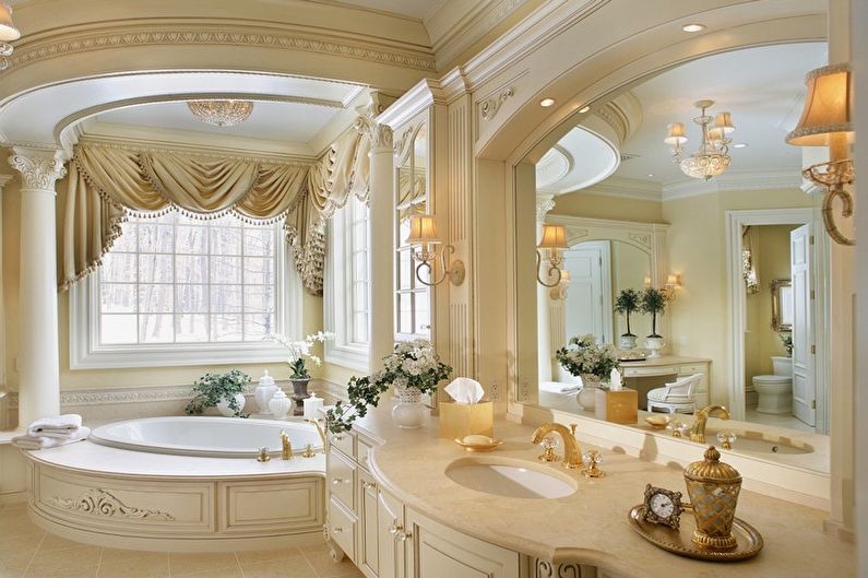 Corner bathtub in a classic design
