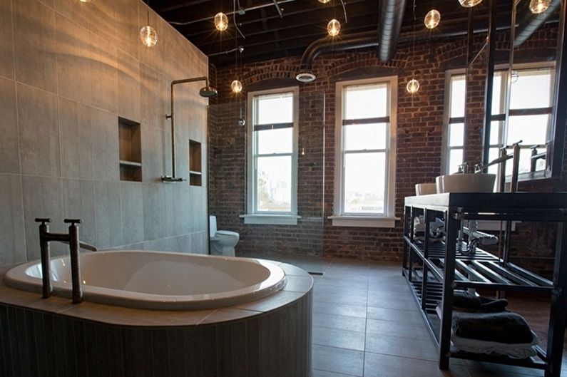Loft corner bathtub