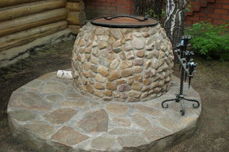 Tandoor en terre cuite à faire soi-même - Installation
