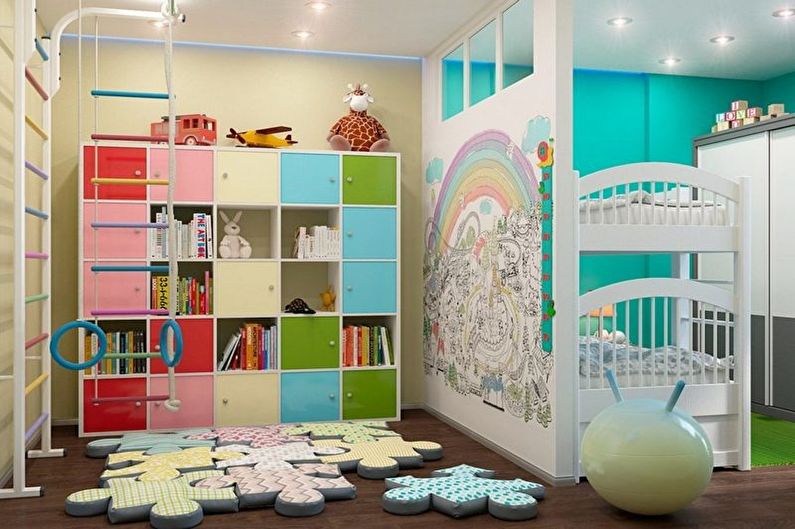Zoning rooms - Children and games
