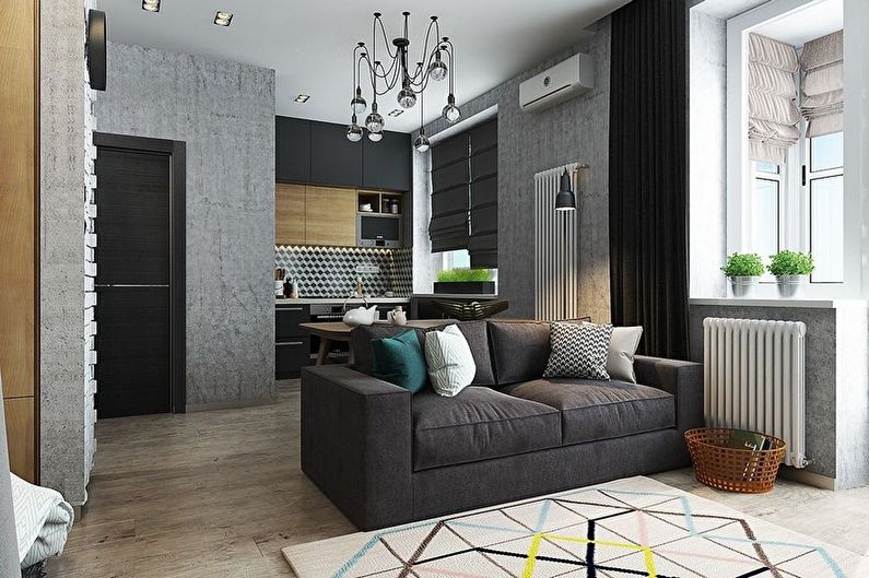Zoning of rooms - photo