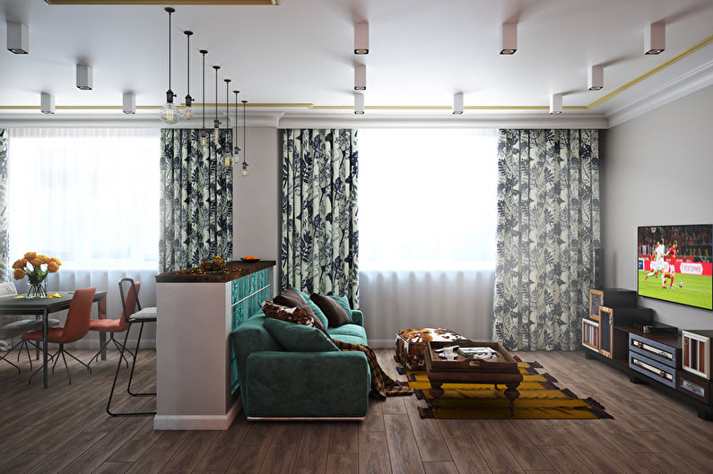 Zoning of rooms - photo