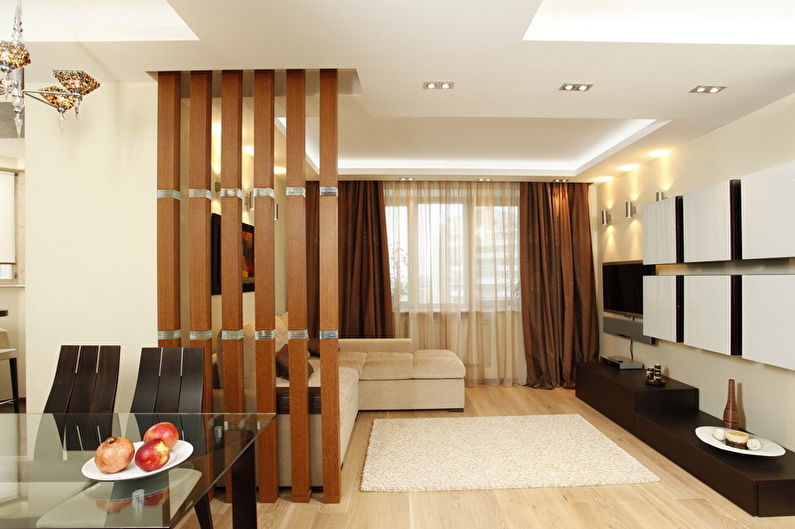 Zoning of rooms - photo