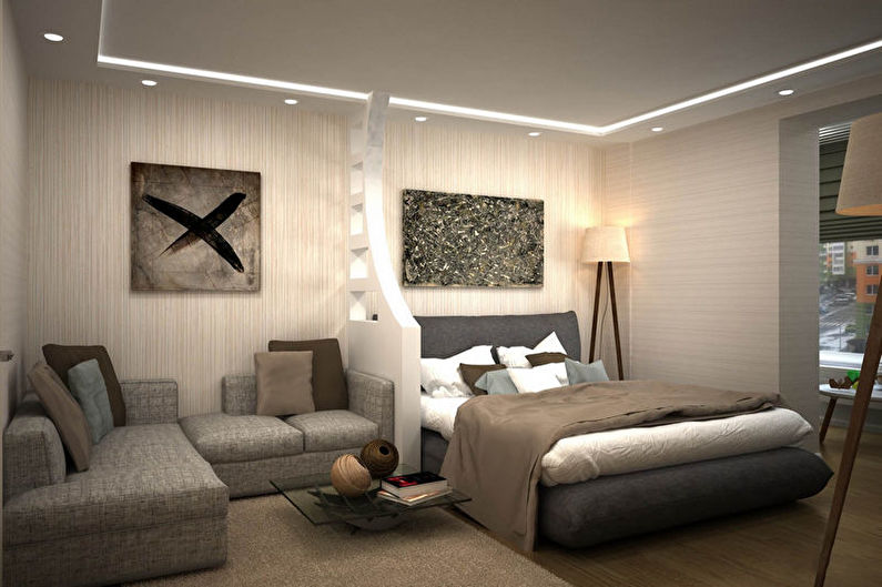 Zoning of rooms - photo