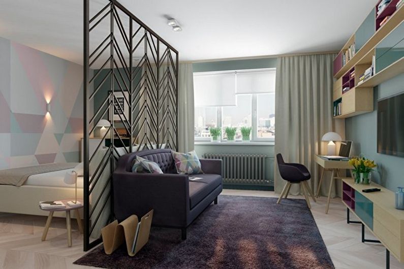 Zoning of rooms - photo