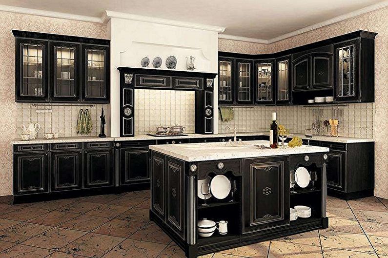 Black Kitchen Design - Décoration murale
