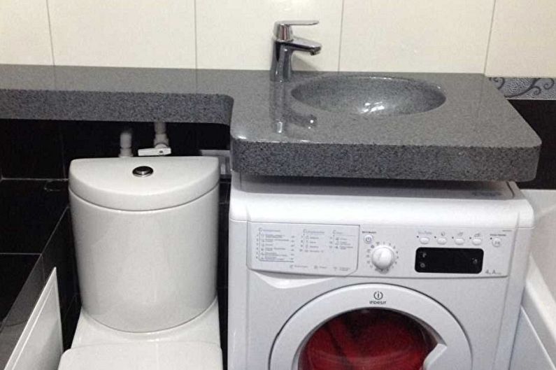 Lavabo au dessus de la machine à laver - Matériaux