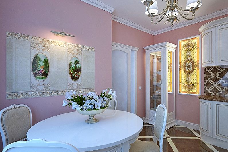 Pink Kitchen Design - Wall Decoration