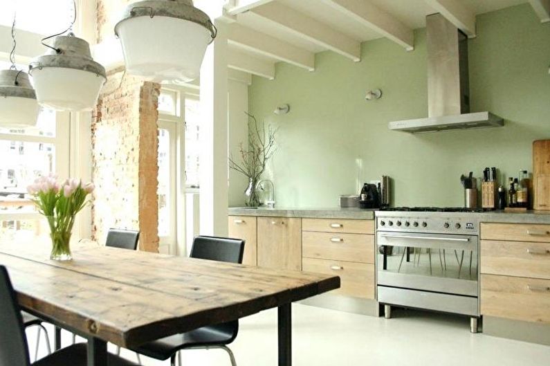 Green Kitchen Design - Wall Decoration