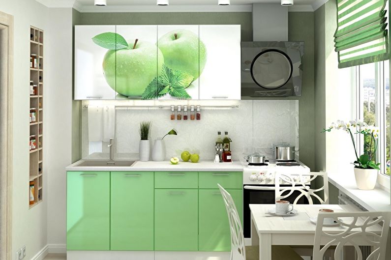 Small green kitchen - Interior Design