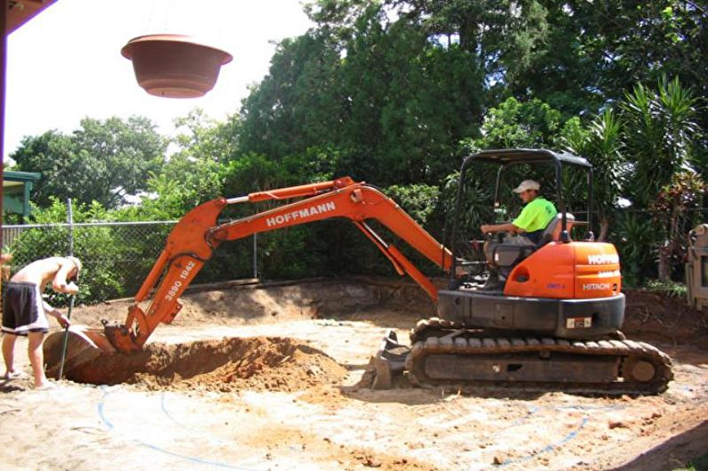 Piscina de hormigón de bricolaje