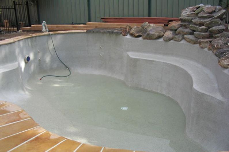 Piscina de hormigón de bricolaje