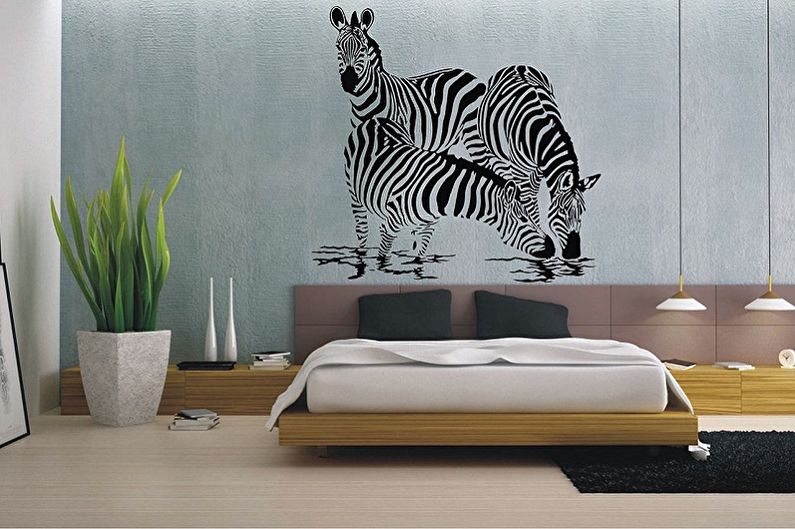 Wallpaper stickers with fauna and flora