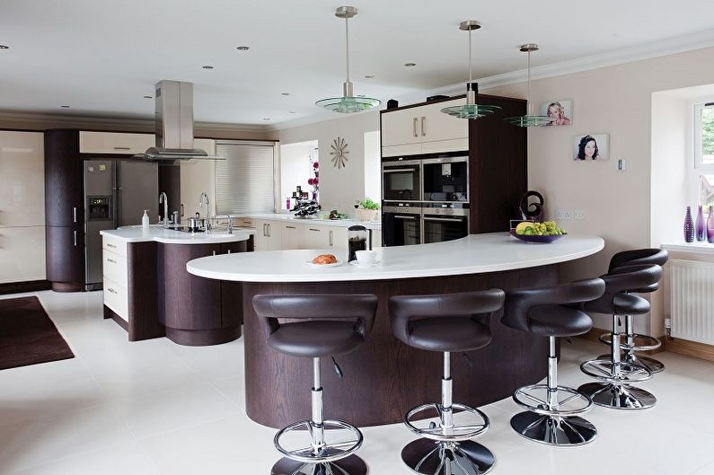 Kitchens with a breakfast bar - Description and types