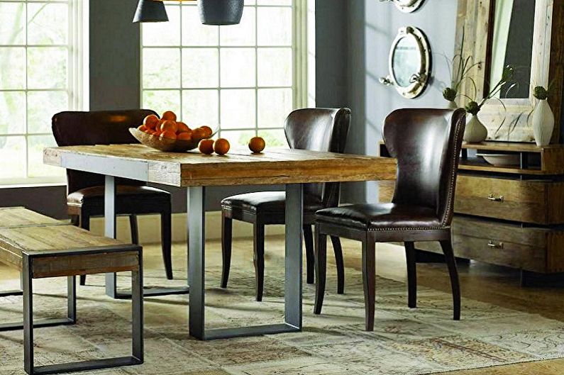 Square dining table