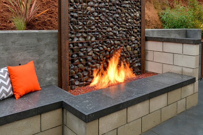 Gabions in landscape design