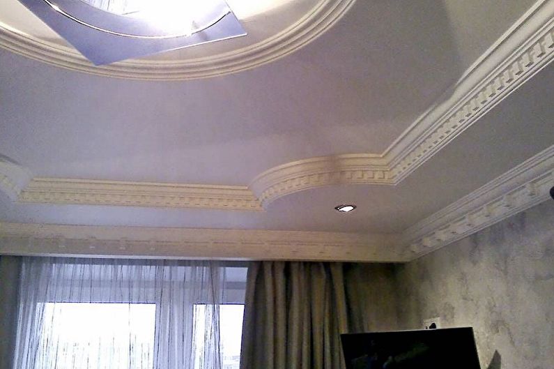 Types of skirting boards for suspended ceilings - Elastic fillets
