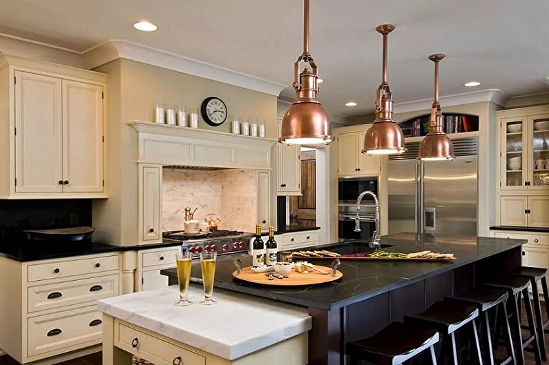 Pendant chandeliers for the kitchen