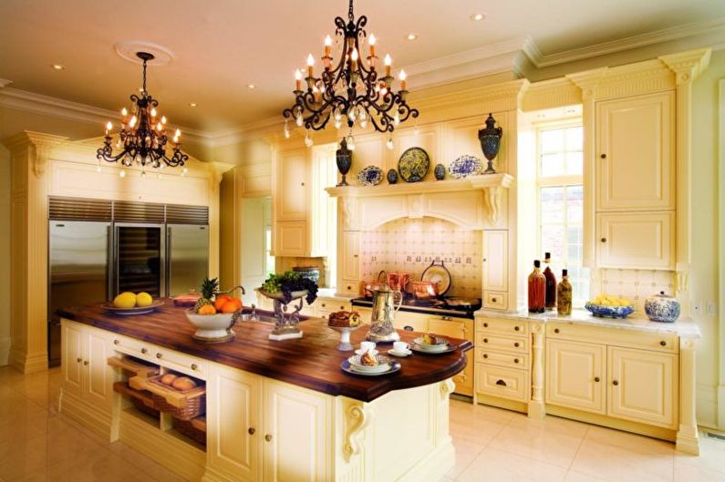 Chandelier for the kitchen - photo