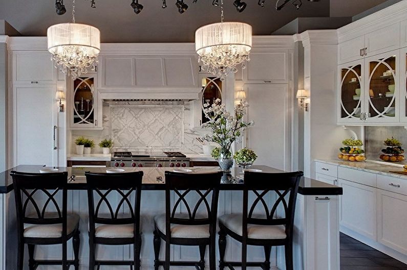 Chandelier for the kitchen - photo