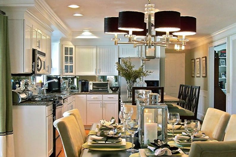 Chandelier for the kitchen - photo