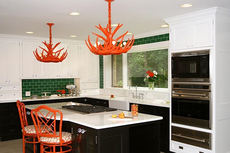 Chandelier for the kitchen - photo