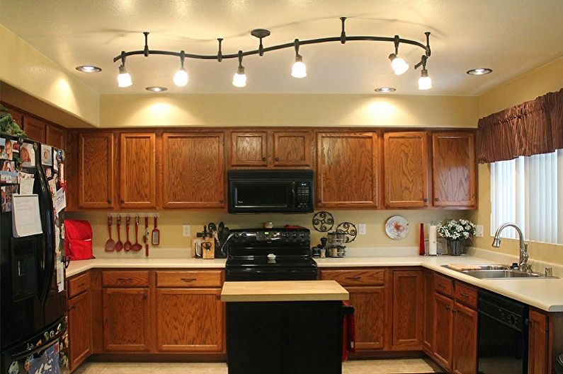 Chandelier for the kitchen - photo