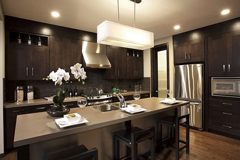 Chandelier for the kitchen - photo