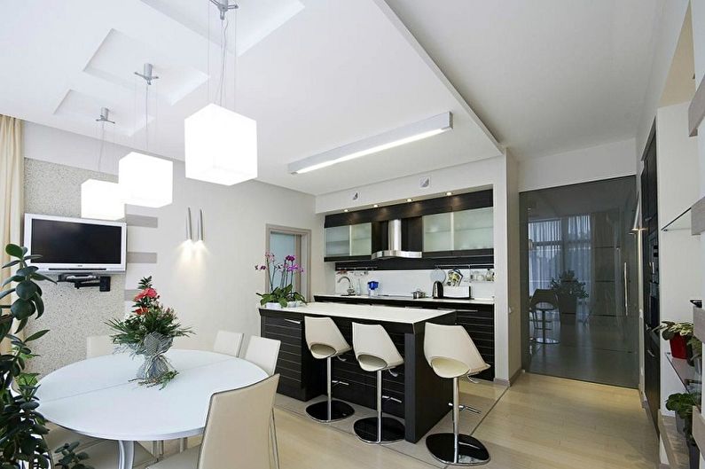 Chandelier for the kitchen - photo