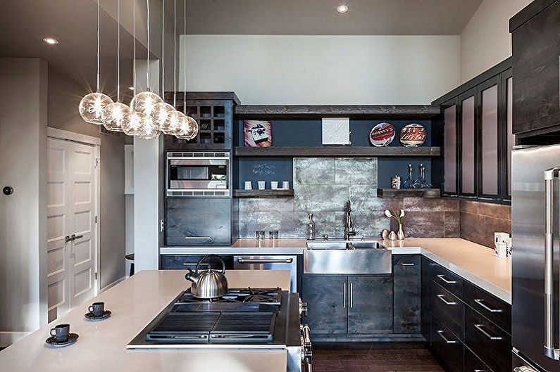Chandelier for the kitchen - photo