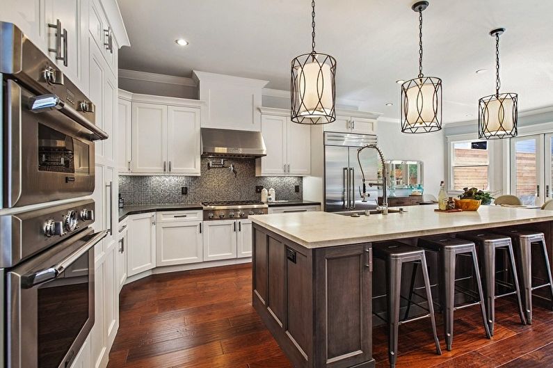 Chandelier for the kitchen - photo
