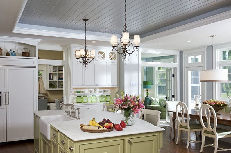 Chandelier for the kitchen - photo