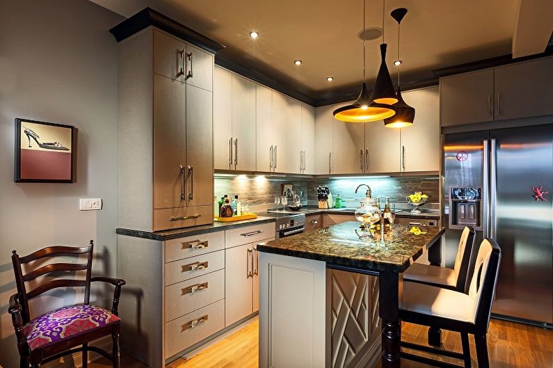 Chandelier for the kitchen - photo