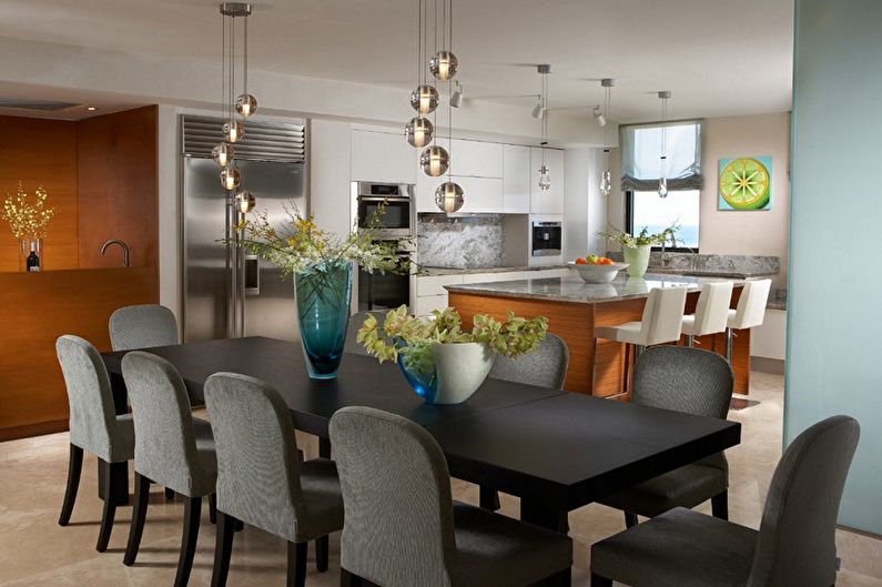 Chandelier for the kitchen - photo