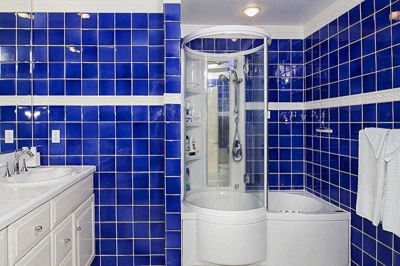 Blue Bathroom Design - Wall Decoration