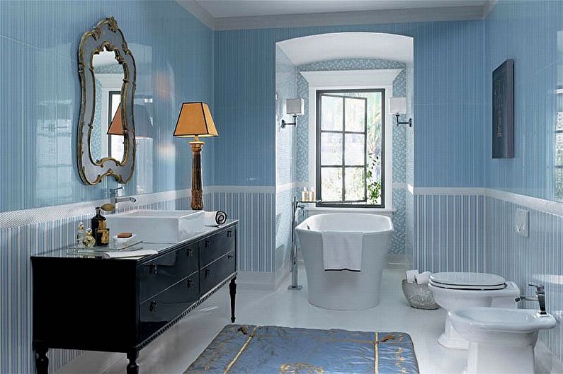 Blue Bathroom Design - Plumbing & Furniture